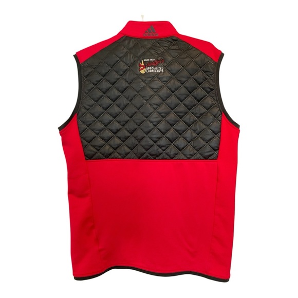 ADIDAS AF2722 Men’s M Climaheat Prime Fill Quilted Full Zip Poly Spandex Vest - Picture 2 of 10